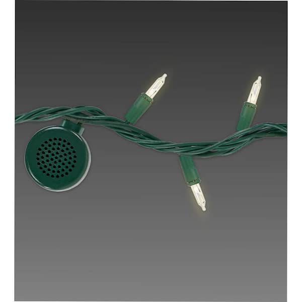 Bright Tunes 80-Light White Incandescent Light Strand with 4 Bluetooth Speakers