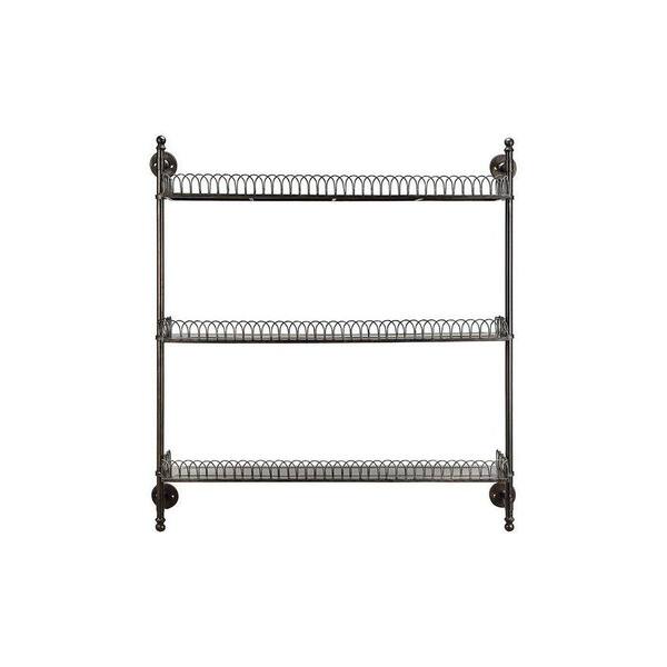 Home Decorators Collection Boswell 3-Shelf 40 in. W x 42 in. H x 8 in. D Shelving Unit in Iron