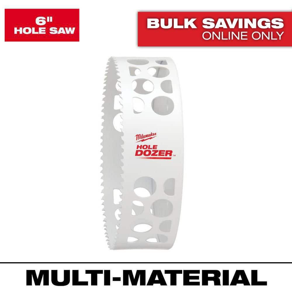 Milwaukee 6 in. Hole Dozer Bi-Metal Hole Saw 49-56-9656 - The Home