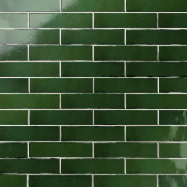 Merola Tile Viva Antic Verde 3 in. x 12 in. Ceramic Wall Tile (4.16 sq ...