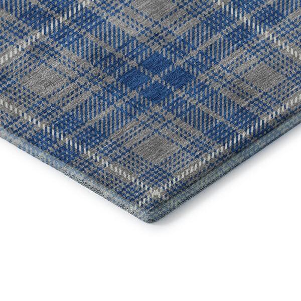 Mayfield Premium Machine Washable Abstract AMF993 Gray 3 ft. x 4 ft. Area Rug