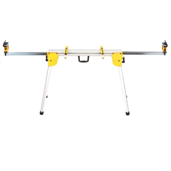 DEWALT - 15 Amp Corded 12 in. Double Bevel Sliding Compound Miter Saw w/Blade Wrench, Material Clamp & Compact Miter Saw Stand