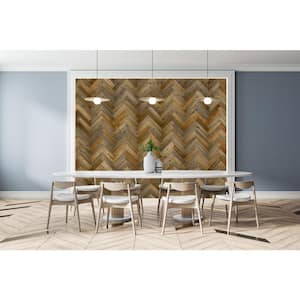 1/8 in. x 3 in. x 12 in. Peel and Stick Natural Wooden Decorative Wall Paneling (10 sq. ft.)