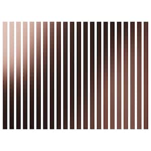 Adjustable Slat Wall 1/8 in. T x 2 ft. W x 4 ft. L Rose Gold Mirror Acrylic Decorative Wall Paneling (22-Pack)
