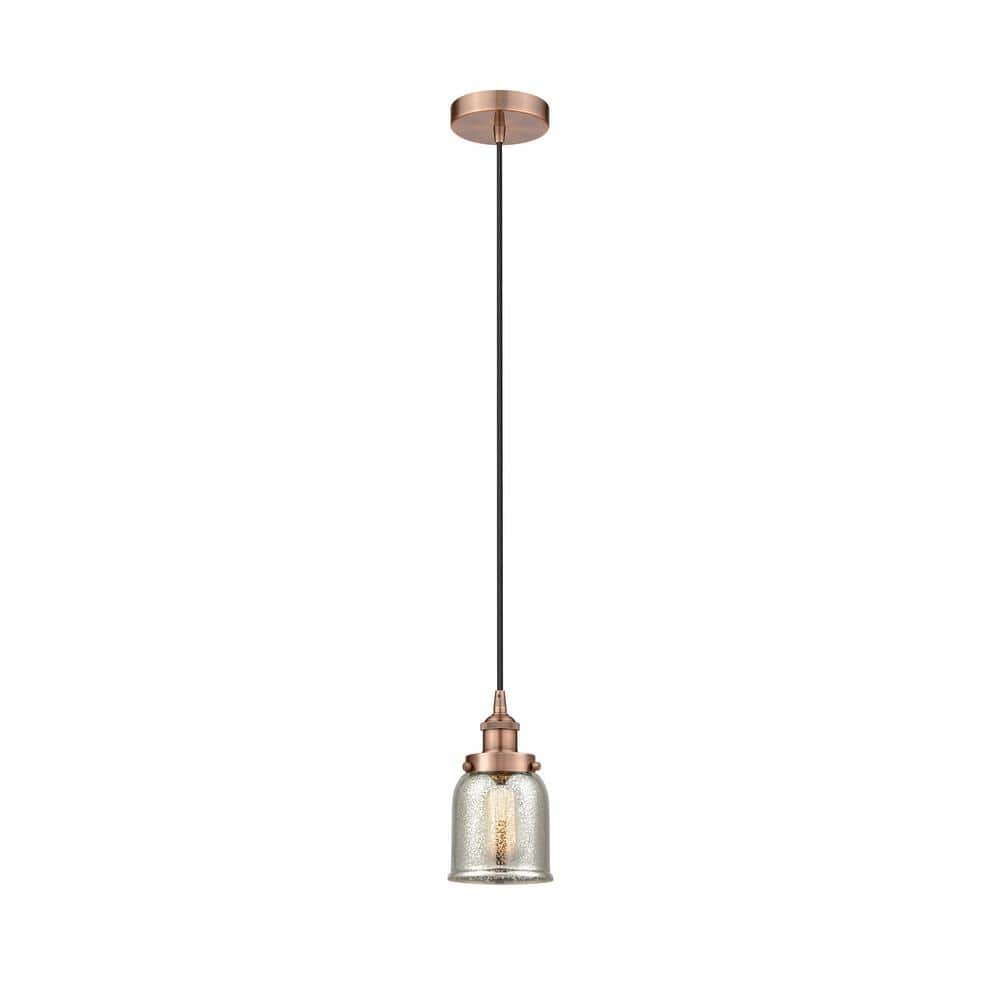 Bell 100-Watt 1-Light Antique Copper Standard Mini Pendant Light with Painted Glass Shade, No Bulbs Included price history on PriceWatchPro