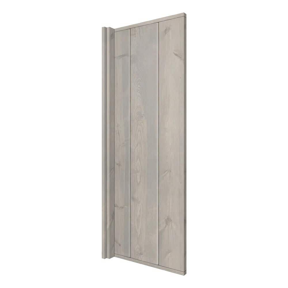 18 in. x 48 in. Silver Gray Solid Pine Wood Bathroom Urinal Partition Door Slab price history on PriceWatchPro