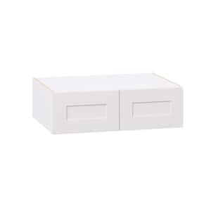 Roseland 33 in. W x 24 in. D x 10 in. H Assembled Shaker Wall Bridge Kitchen Cabinet in Warm White