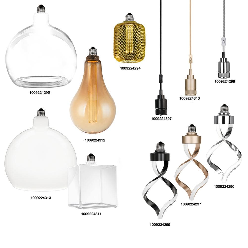 Matte Gold Industrial Style Steel Pendant Light with 15-Foot Cord