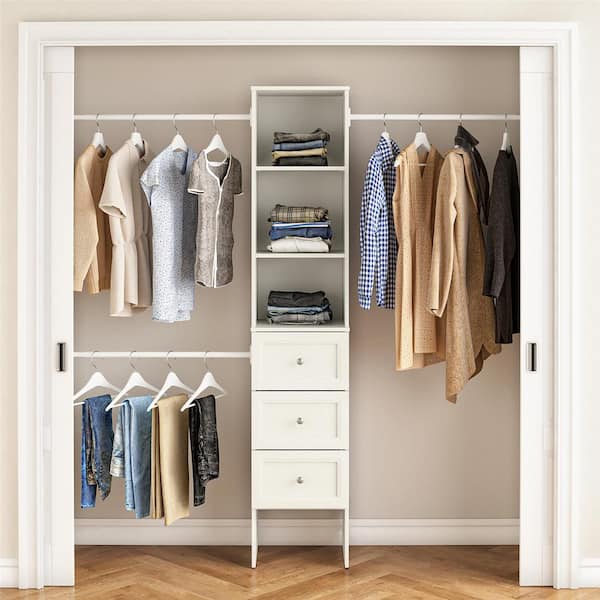 StyleWell Westport 17 in. W x 83.25 in. H White Laminate Board