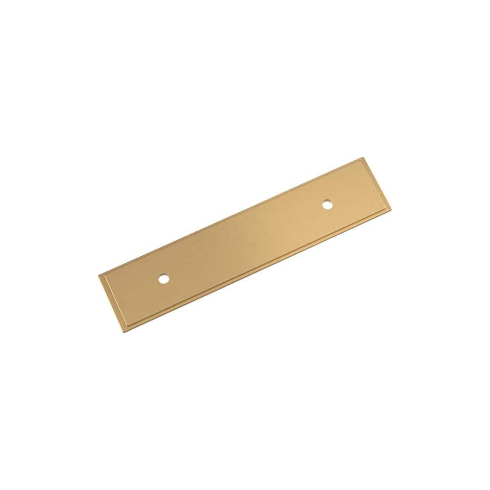 Maymont 3 in. Center-to-Center Rectangle Champagne Bronze Pull Cabinet Backplate price history on PriceWatchPro