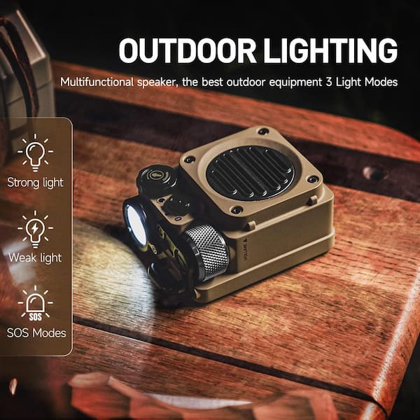 MUZEN Wild Mini Rugged Waterproof Bluetooth Portable Speaker in
