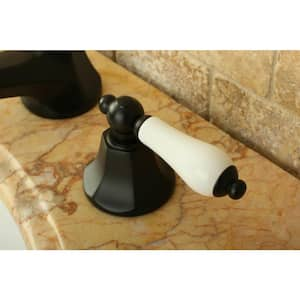 8 in. Widespread 2-Handle Mid-Arc Bathroom Faucet in Oil Rubbed Bronze