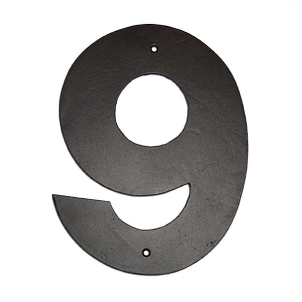 Montague Metal Products 10 in. Helvetica House Number 9