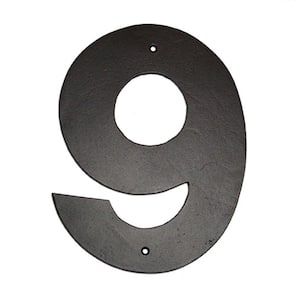 6 in. Helvetica House Number 9