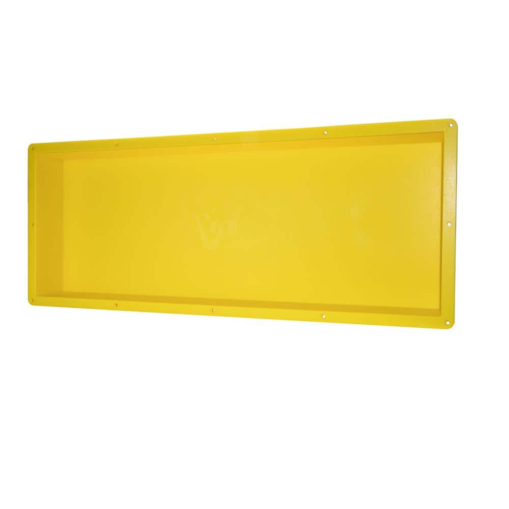 Flush Mount 40 in. W x 16 in. H x 4 in. D Bathroom Shower Niche Ready for Tile Shelf For Shampoo Storage in Yellow price history on PriceWatchPro