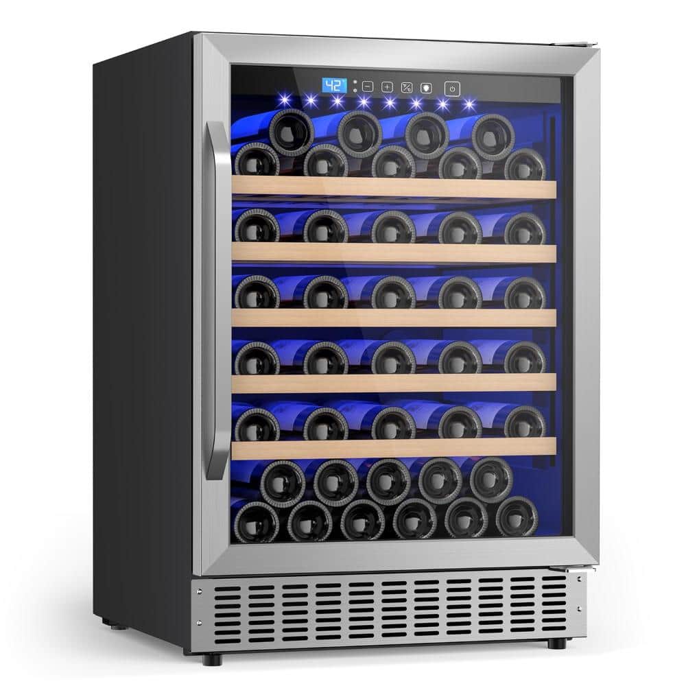 23.5 in. 54 Bottles Wine Refrigerator with Reversible Door, 41–64°F Temp Control Low Noise for Home, Kitchen, Bar price history on PriceWatchPro