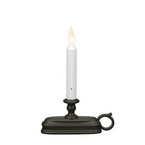 9 in. Dual Color LED Deluxe Battery Operated Candle with Aged Bronze Base