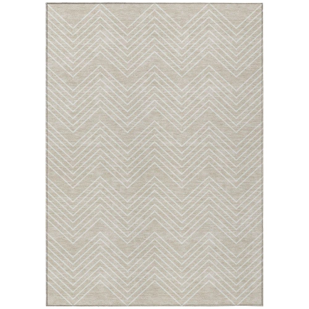 Chantille Machine Washable Indoor/Outdoor Abstract ACN2390 Beige 8 ft. x 10 ft. Area Rug price history on PriceWatchPro