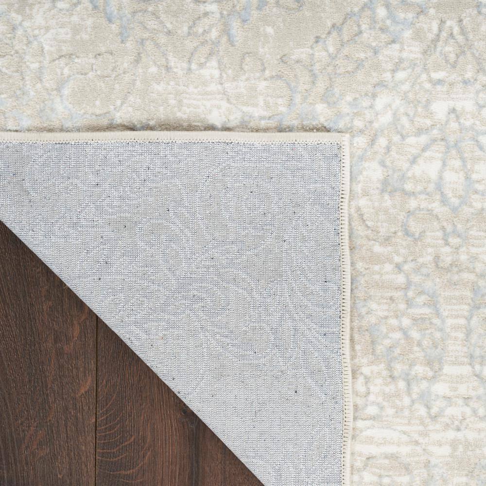 Iliana Beige Grey Synthetic Damask 9' x 12' Area Rug