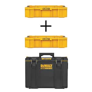 TOUGHSYSTEM 2.0 22 in. Deep Tool Trays (2 Pack) and TOUGHSYSTEM 2.0 22 in. Extra Large Tool Box
