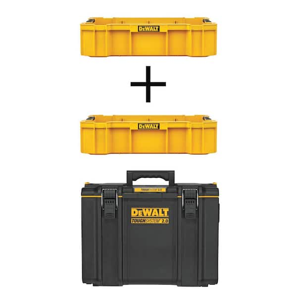 TOUGHSYSTEM 2.0 22 in. Deep Tool Trays 2 Pack and TOUGHSYSTEM 2.0 22 in. Extra Large Tool Box