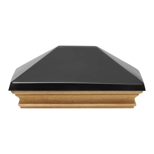 Protectyte 4 in. x 6 in. Black Stainless Steel Pyramid Post Cap