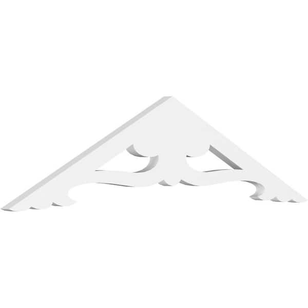 Ekena Millwork Cornelia 1 in. D x 9 in. W x 36 in. L Signature Urethane Gable Pediment