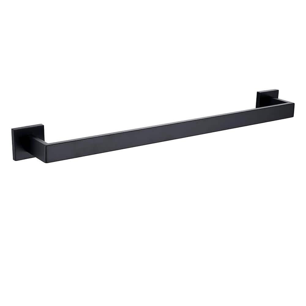 ATKING Bath 24 in. Wall Mounted Towel Bar Square Towel Rack Towel ...