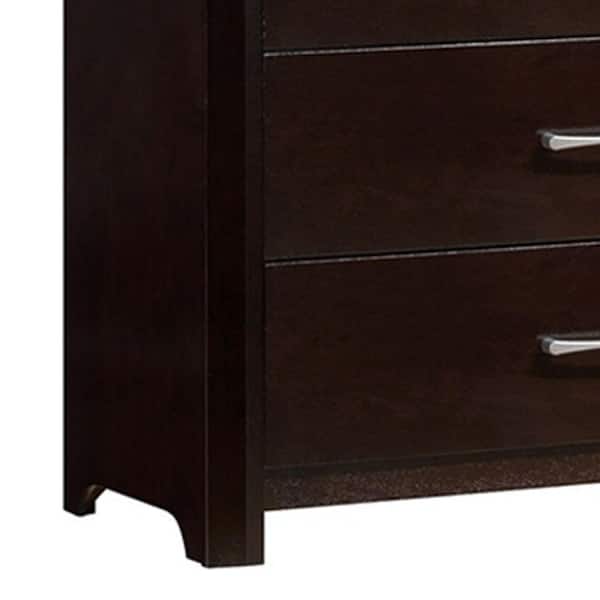 William's Home Furnishing Janine 5-Drawer Espresso Transitional
