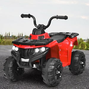 6-Volt Battery Powered Kids Ride On ATV 4-Wheeler Quad with MP3 and LED Headlight Red
