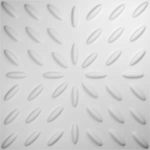 Blaze White 3/8 in. x 1-3/5 ft. x 1-3/5 ft. White PVC Decorative Wall Paneling 1-Pack