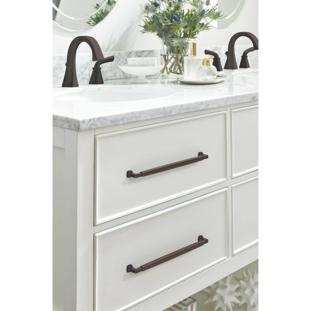 Oil-Rubbed Bronze 12-5/8" Modern Cabinet Pull with Mounting Hardware