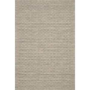 Perris Latte 4 ft. x 5 ft. Solid Contemporary Area Rug