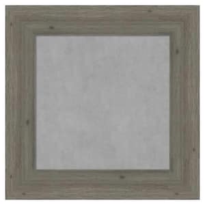 Fencepost Grey Narrow 17 in. x 17 in. Framed Magnetic Board