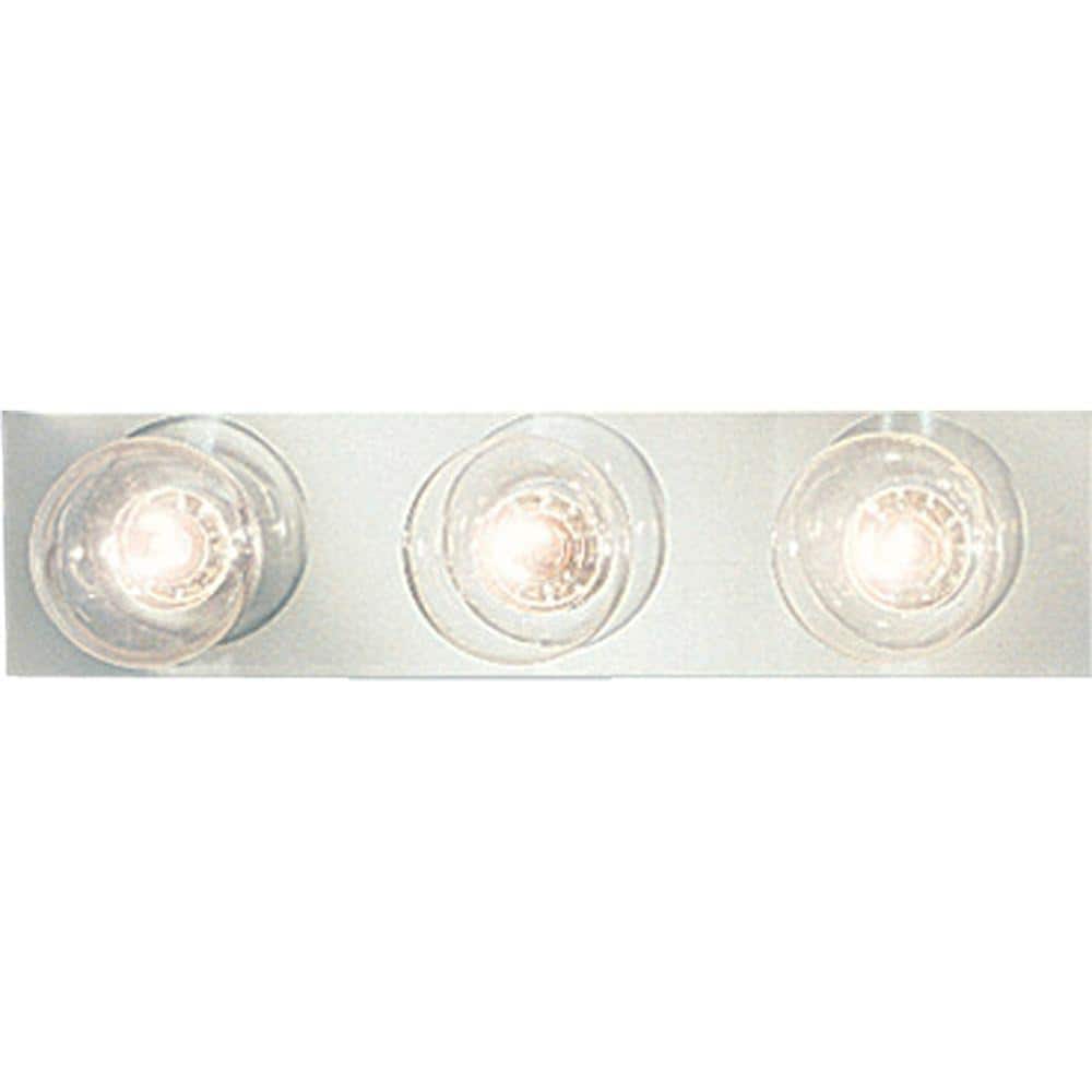 Broadway Collection 3-Light Polished Chrome Traditional Bath Vanity Light