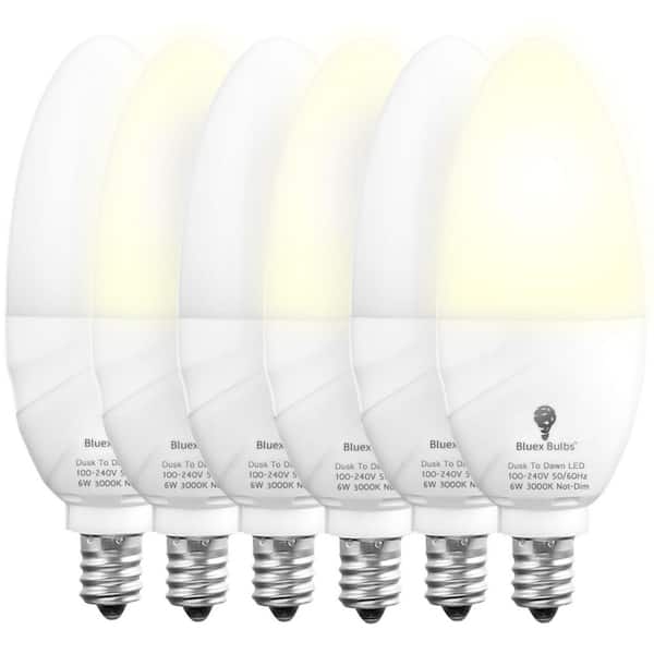 65-Watt Equivalent B11 Bright White (3000K) Household LED Light Bulb (6-Pack)