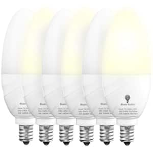 65-Watt Equivalent B11 Household Indoor/Outdoor LED Light Bulb in Warm White (6-Pack)