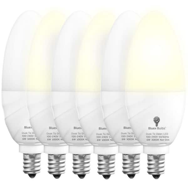 BLUEX BULBS 65-Watt Equivalent B11 Household  LED Light Bulb in Warm White (6-Pack)