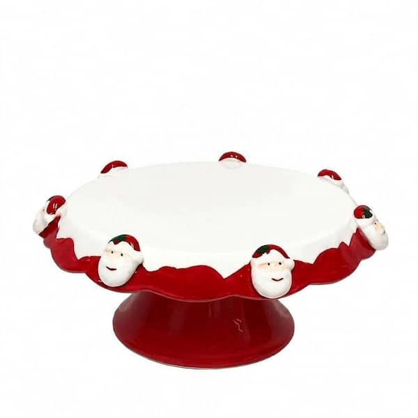 Christmas Ceramic Chip and Dip Serving Set Porcelain Appetizer Dessert Snack Plate Saucer Bowl Holiday