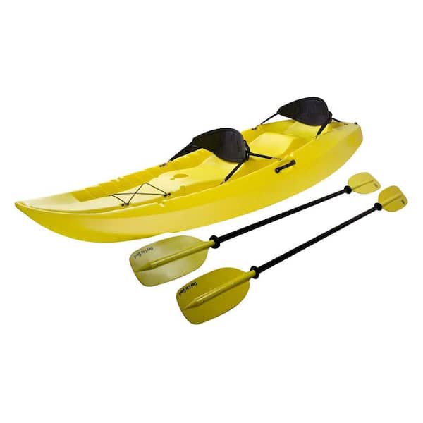 Lifetime Manta Kayak with Paddles and Backrest - Yellow