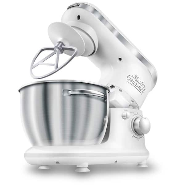 Sencor 4.2 Qt. 6-Speed White Stand Mixer with Dough Hook