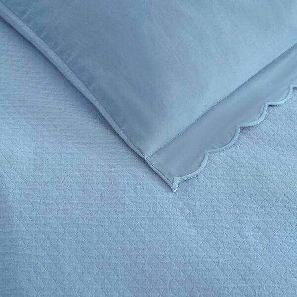 MARTHA STEWART Signature Scallop 3-Piece Mountain Range Blue