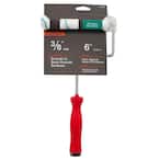 6 in. x 3/8 in. Microfiber Mini Paint Roller with Frame