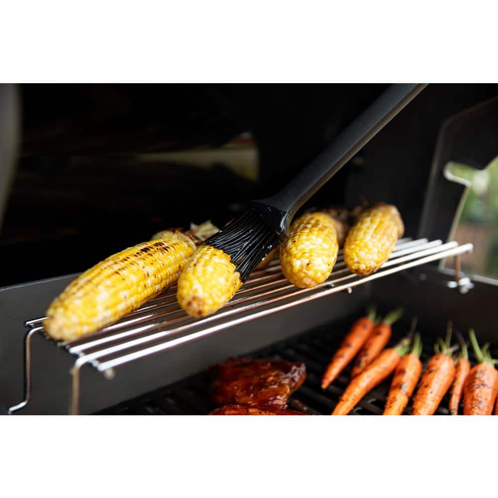 Black 2-Burner Liquid Propane Grill with Porcelain Coated Cast Iron Grates