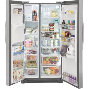 36 in. 22.3 cu. ft. Counter Depth Side-by-Side Refrigerator in Smudge-Proof Stainless Steel