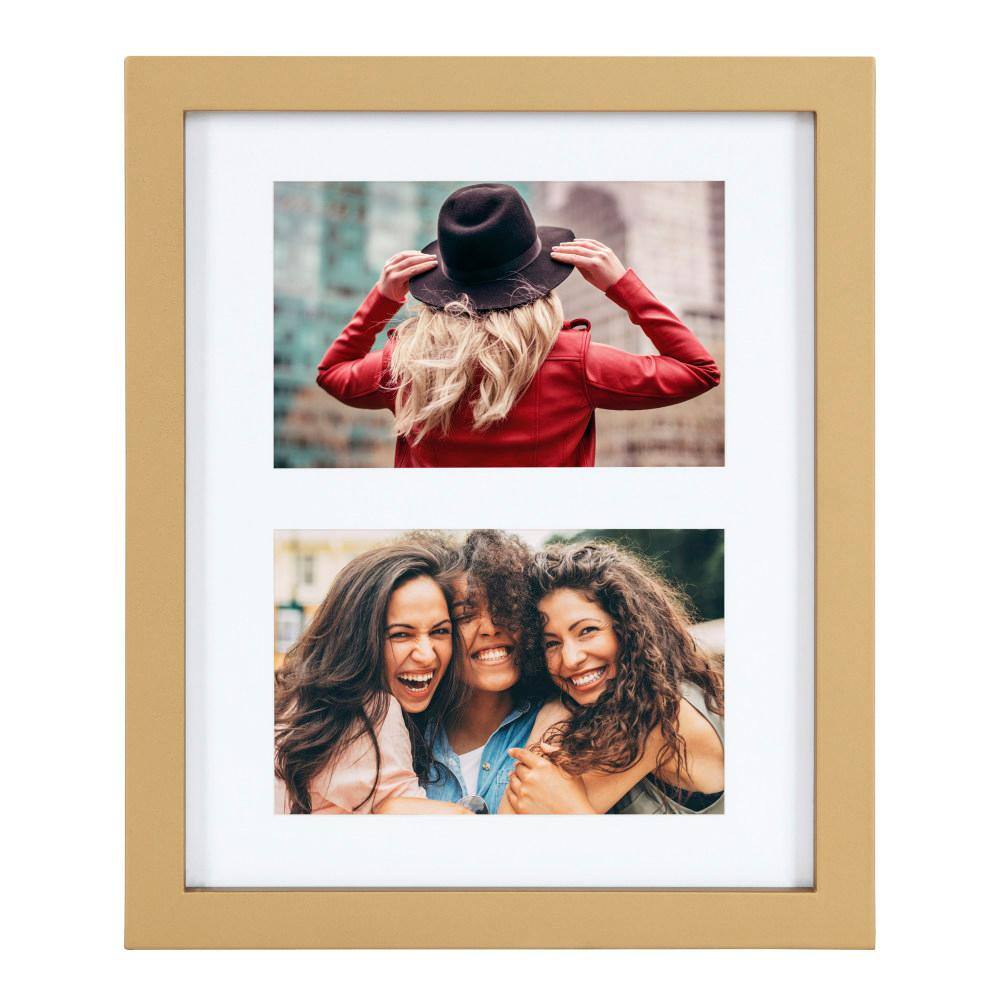 Gold and Wood 10-Piece Wall Frame Set