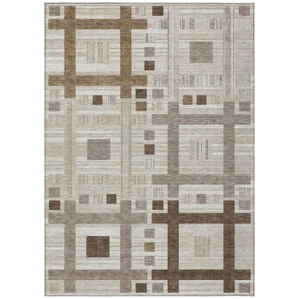 Chantille Machine Washable Indoor/Outdoor Abstract ACN2708 Beige 8 ft. x 10 ft. Area Rug price history on PriceWatchPro