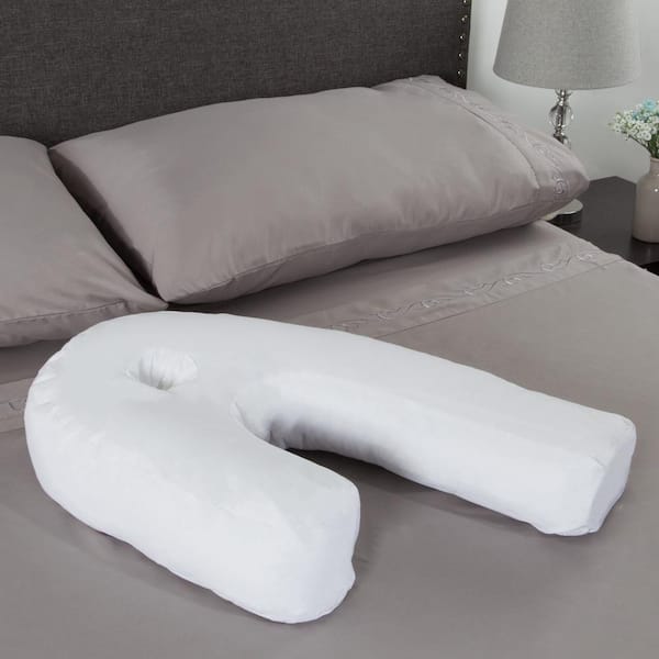 DMI Wrap Around Hypoallergenic Side Sleeper Pillow with Unique Ear