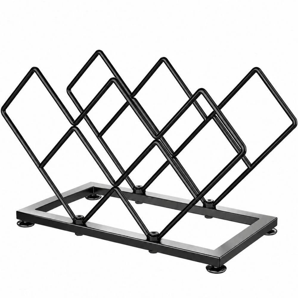 Countertop Modern Black Metal Wine Bottle Holder with 7-Bottle Storage for Kitchen Bar Cabinet price history on PriceWatchPro