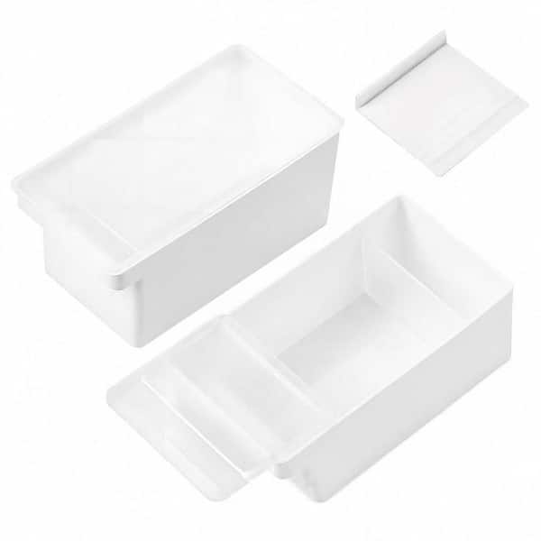 2-Piece Butter Dish Set with Lid and Built-In Cutter for Easy Slicing and Refrigerator Storage 2Pcs Kit